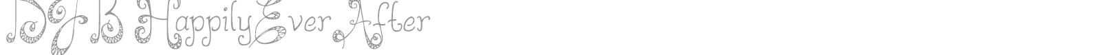 DJB HappilyEverAfter font preview